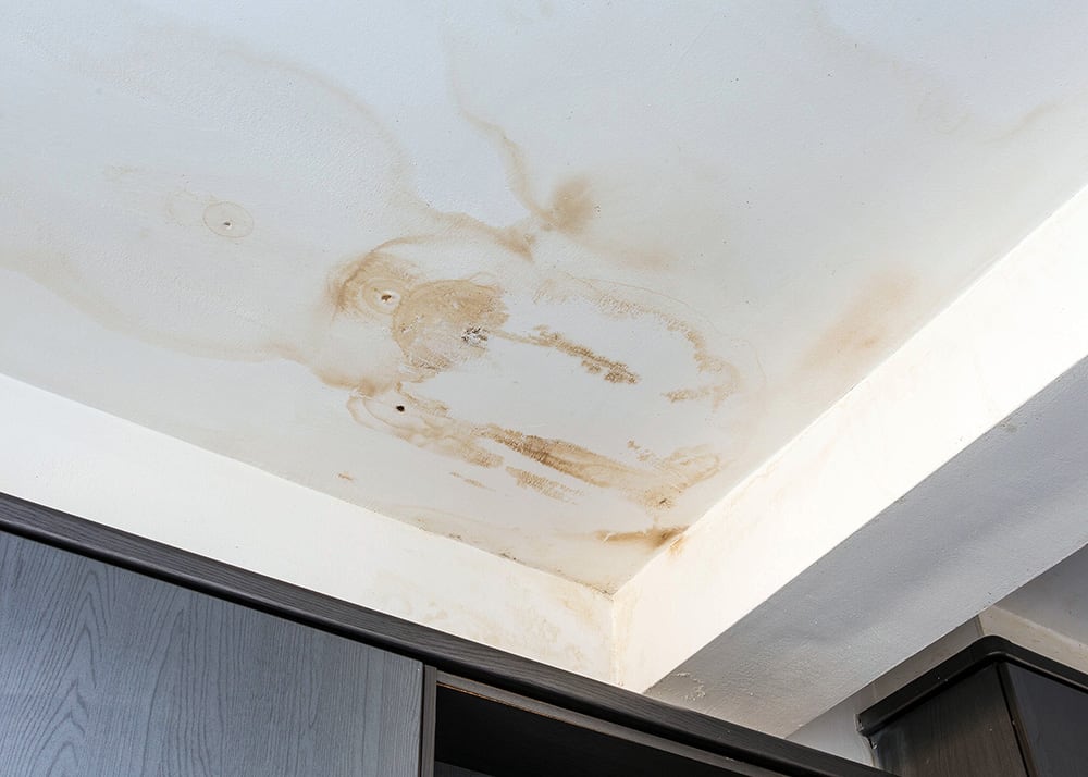Ceiling stains